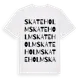 White t-shirt med Skateholm ordlek t-shirt