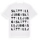 Skättilljunga ordlek t-shirt