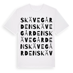 Skävegården ordlek t-shirt – ekologisk bomull t-shirt från Pinshirt