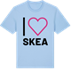Blue Soul t-shirt med Jag älskar Skea t-shirt stort tryck