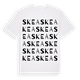 White t-shirt med Skea ordlek t-shirt