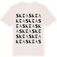 Vintage White t-shirt med Skea ordlek t-shirt