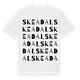 Skeadal ordlek t-shirt