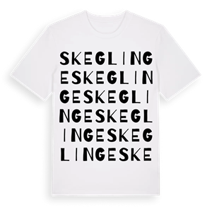 Skeglinge ordlek t-shirt – ekologisk bomull t-shirt från Pinshirt