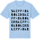 Blue Soul t-shirt med Skepparkroken ordlek t-shirt