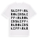 White t-shirt med Skepparkroken ordlek t-shirt