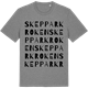 Mid Heather Gray t-shirt med Skepparkroken ordlek t-shirt