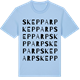 Blue Soul t-shirt med Skepparp ordlek t-shirt