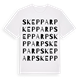 White t-shirt med Skepparp ordlek t-shirt