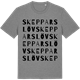 Mid Heather Gray t-shirt med Skepparslöv ordlek t-shirt