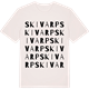Vintage White t-shirt med Skivarp ordlek t-shirt
