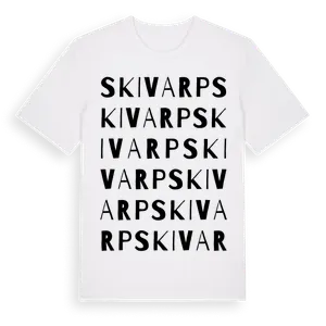 Skivarp ordlek t-shirt – ekologisk bomull t-shirt från Pinshirt