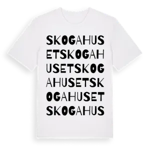 Skogahuset ordlek t-shirt – ekologisk bomull t-shirt från Pinshirt