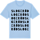 Blue Soul t-shirt med Skogeröd ordlek t-shirt