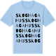 Blue Soul t-shirt med Skoghagahus ordlek t-shirt
