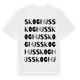 White t-shirt med Skoghus ordlek t-shirt