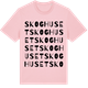 Pink Cotton t-shirt med Skoghuset ordlek t-shirt