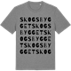 Mid Heather Gray t-shirt med Skogsbygget ordlek t-shirt