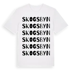 Skogsbyn ordlek t-shirt – ekologisk bomull t-shirt från Pinshirt