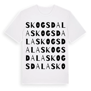 Skogsdala ordlek t-shirt – ekologisk bomull t-shirt från Pinshirt