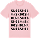 Pink Cotton t-shirt med Skogsholma ordlek t-shirt
