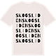 Vintage White t-shirt med Skogsliden ordlek t-shirt