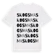 White t-shirt med Skogsma ordlek t-shirt