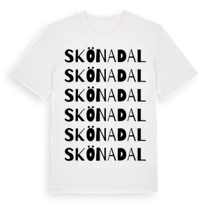 Skönadal ordlek t-shirt – ekologisk bomull t-shirt från Pinshirt