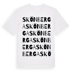 Skönberga ordlek t-shirt – ekologisk bomull t-shirt från Pinshirt