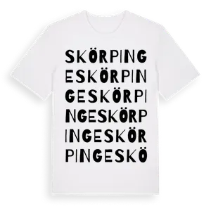 Skörpinge ordlek t-shirt – ekologisk bomull t-shirt från Pinshirt