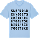 Blue Soul t-shirt med Skräddarebygget ordlek t-shirt