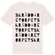 Vintage White t-shirt med Skräddaretorpet ordlek t-shirt