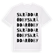 Skräddaröd by ordlek t-shirt