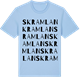 Blue Soul t-shirt med Skramlan ordlek t-shirt