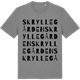 Mid Heather Gray t-shirt med Skryllegården ordlek t-shirt