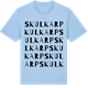 Blue Soul t-shirt med Skulkarp ordlek t-shirt