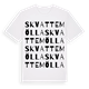 White t-shirt med Skvattemölla ordlek t-shirt