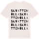 Vintage White t-shirt med Skvattemölla ordlek t-shirt