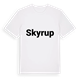 White t-shirt med Skyrup fetstil t-shirt