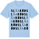 Blue Soul t-shirt med Släaröd ordlek t-shirt