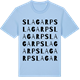 Blue Soul t-shirt med Slagarp ordlek t-shirt