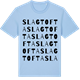 Blue Soul t-shirt med Slagtofta ordlek t-shirt