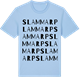 Blue Soul t-shirt med Slammarp ordlek t-shirt