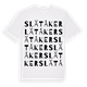 White t-shirt med Slätåker ordlek t-shirt