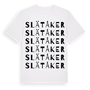 Slätåker ordlek t-shirt – ekologisk bomull t-shirt från Pinshirt