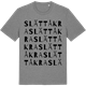 Mid Heather Gray t-shirt med Slättåkra ordlek t-shirt
