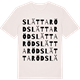 Vintage White t-shirt med Slättaröd ordlek t-shirt
