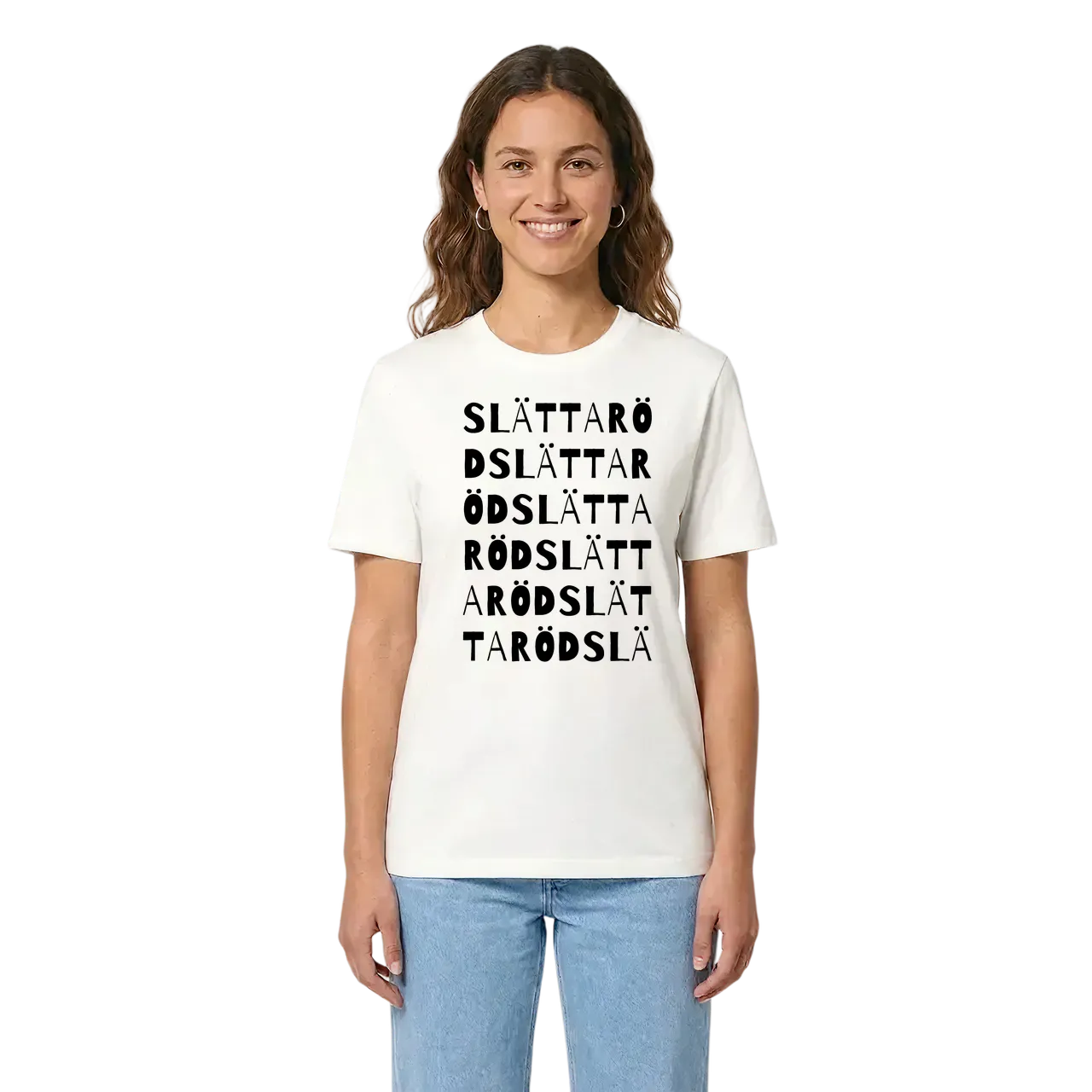 Slättaröd ordlek t-shirt i miljö