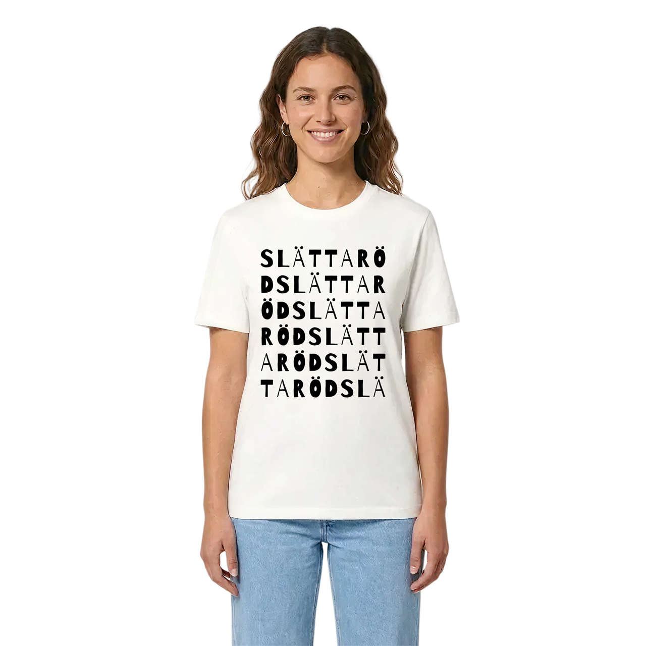 Slättaröd ordlek t-shirt i miljö