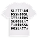 White t-shirt med Slättaröds skog ordlek t-shirt
